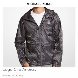 👀50% OFF 🌬🌧🧥 NWT‼️Michael Kors brand Logo Cire Anorak Water-resistant Jacket